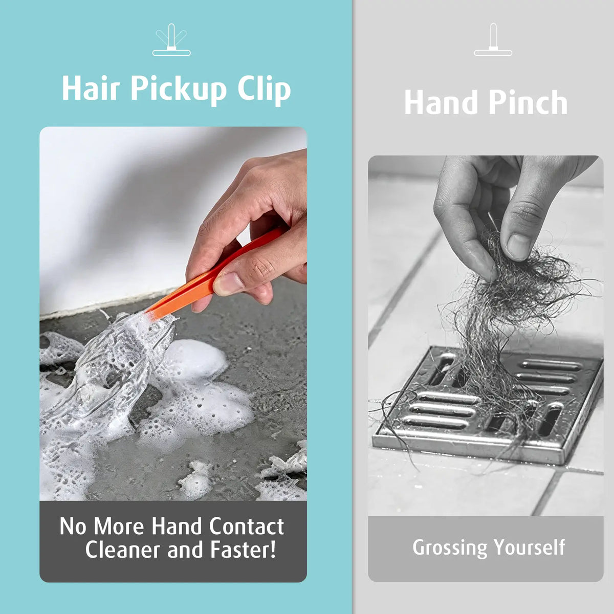 AIR U Floor Scrub Brush with Multi-Purpose Long Handle 3 in 1 360°Rotating Scrape and Heavy-Duty Stiff Bristle Scrubber Brush for Bathtub Cleaning Shower Bathroom Patio Garage Kitchen Deck Cleaning Supplies Home Essential Items Halloween Cleanup Gift